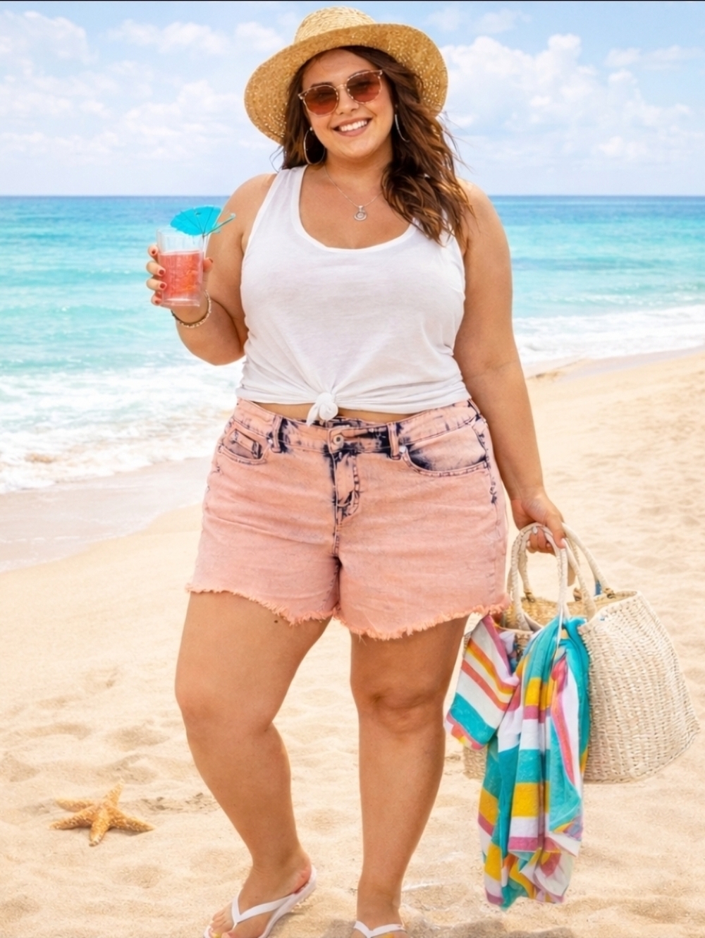 Torrid Distressed Denim Shorts 18 Frayed Cutoff Summer Beachy Tourist Vacay Jean